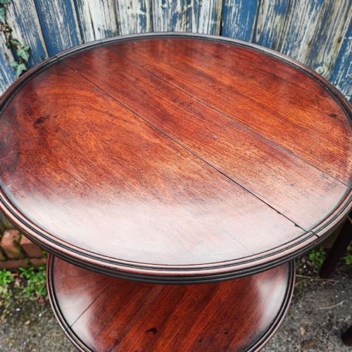 SUPERB REGENCY IRISH MAHOGANY DUMB WAITER - ADDITIONAL PHOTO 1