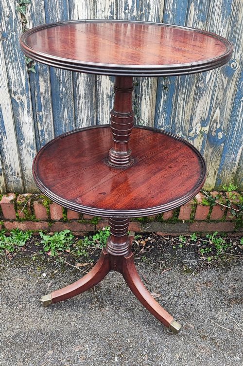 SUPERB REGENCY IRISH MAHOGANY DUMB WAITER - ADDITIONAL PHOTO 5
