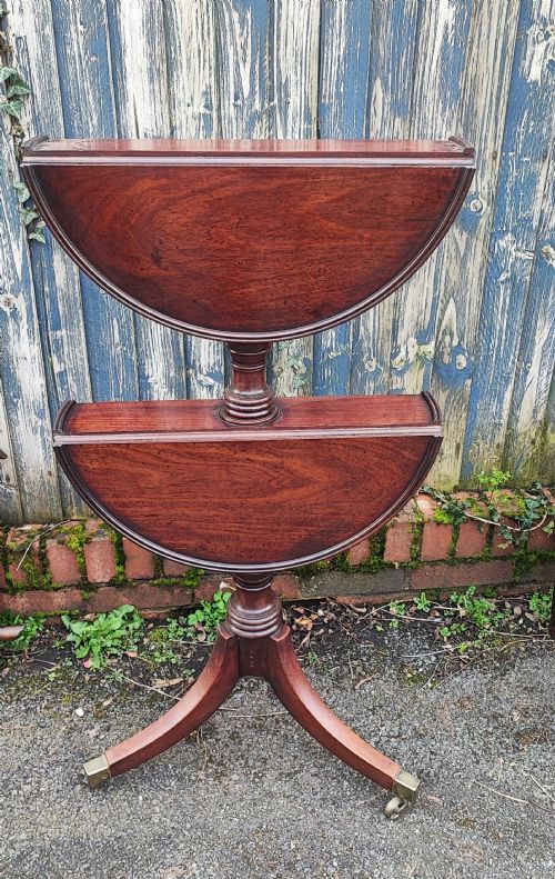 SUPERB REGENCY IRISH MAHOGANY DUMB WAITER - ADDITIONAL PHOTO 6
