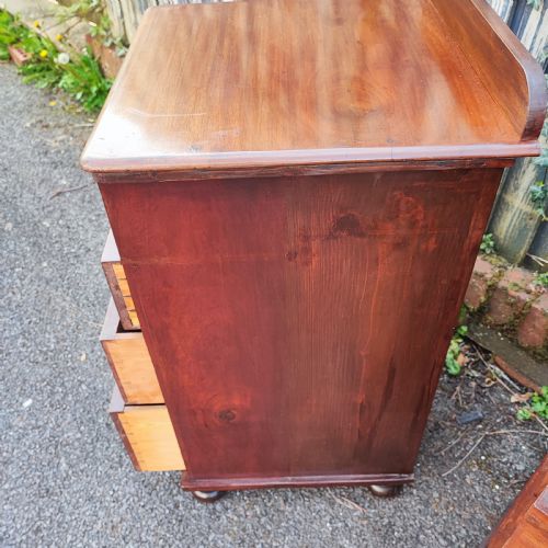 ANTIQUE MAHOGANY PAIR OF BEDSIDE CHESTS - ADDITIONAL PHOTO 5