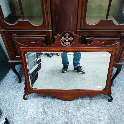 ATTRACTIVE EDWARDIAN INLAID DISPLAY CABINET - ADDITIONAL PHOTO 6