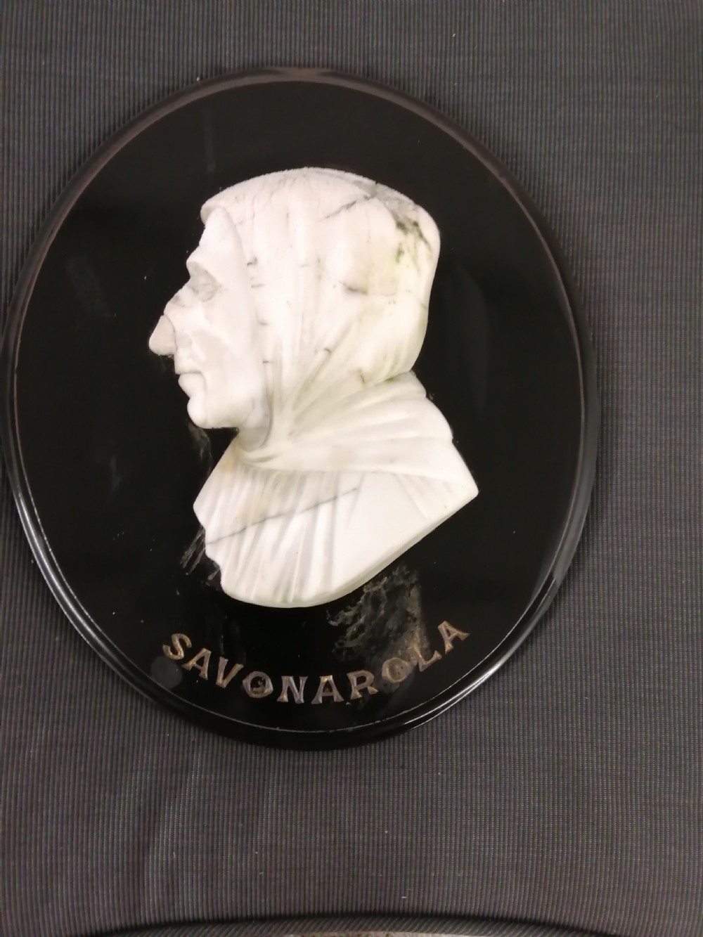 Large antique grand tour marble plaque.