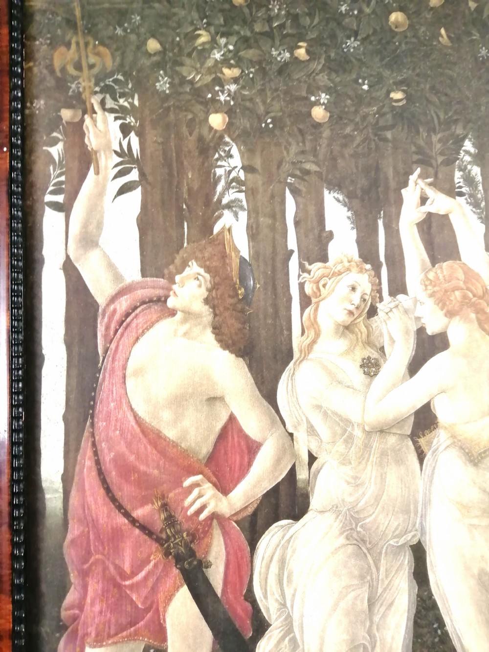 A large antique Midici print of Primavera. View V