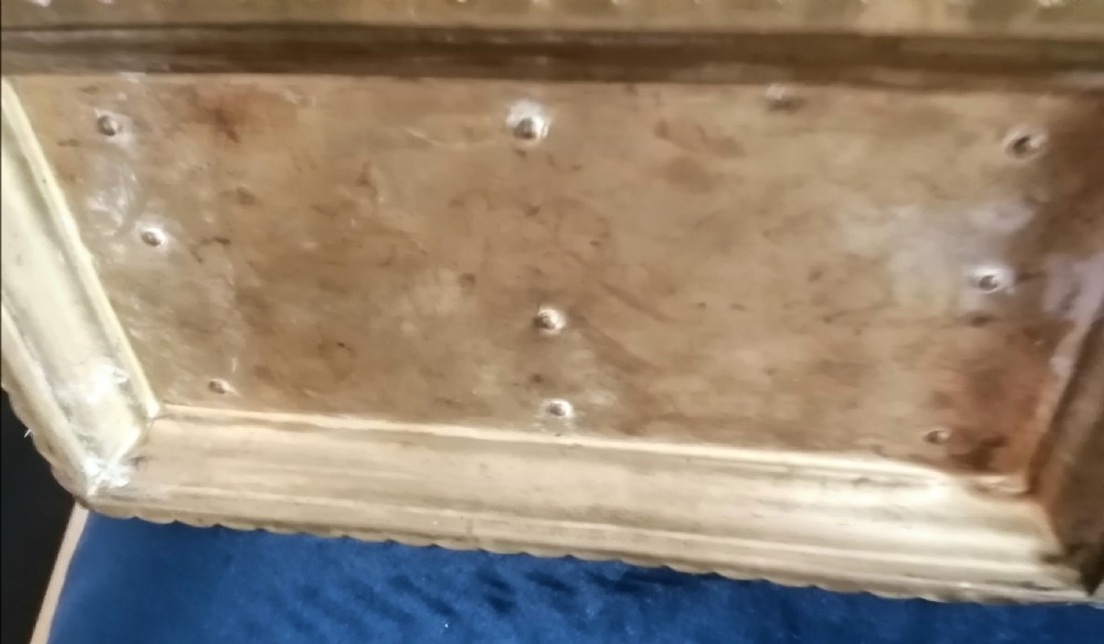 A Victorian brass letter rack. View VI