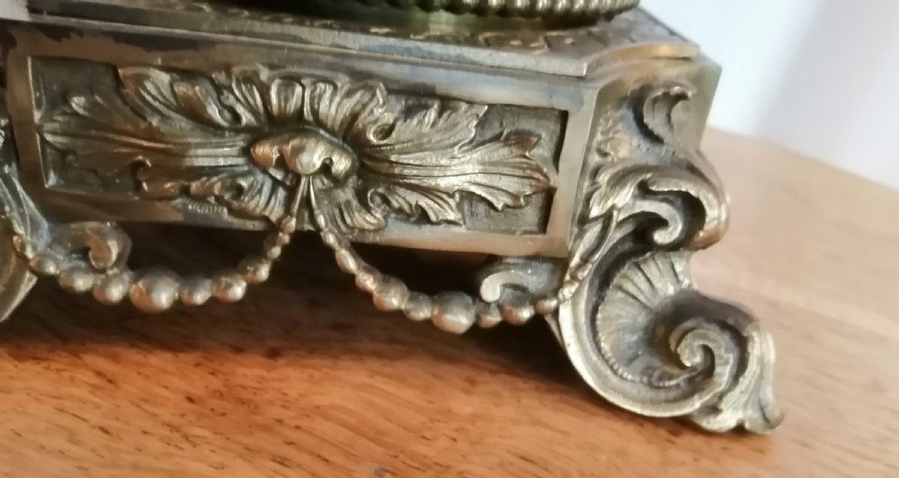 Antique French , Paris porcelain table lamp View XXI