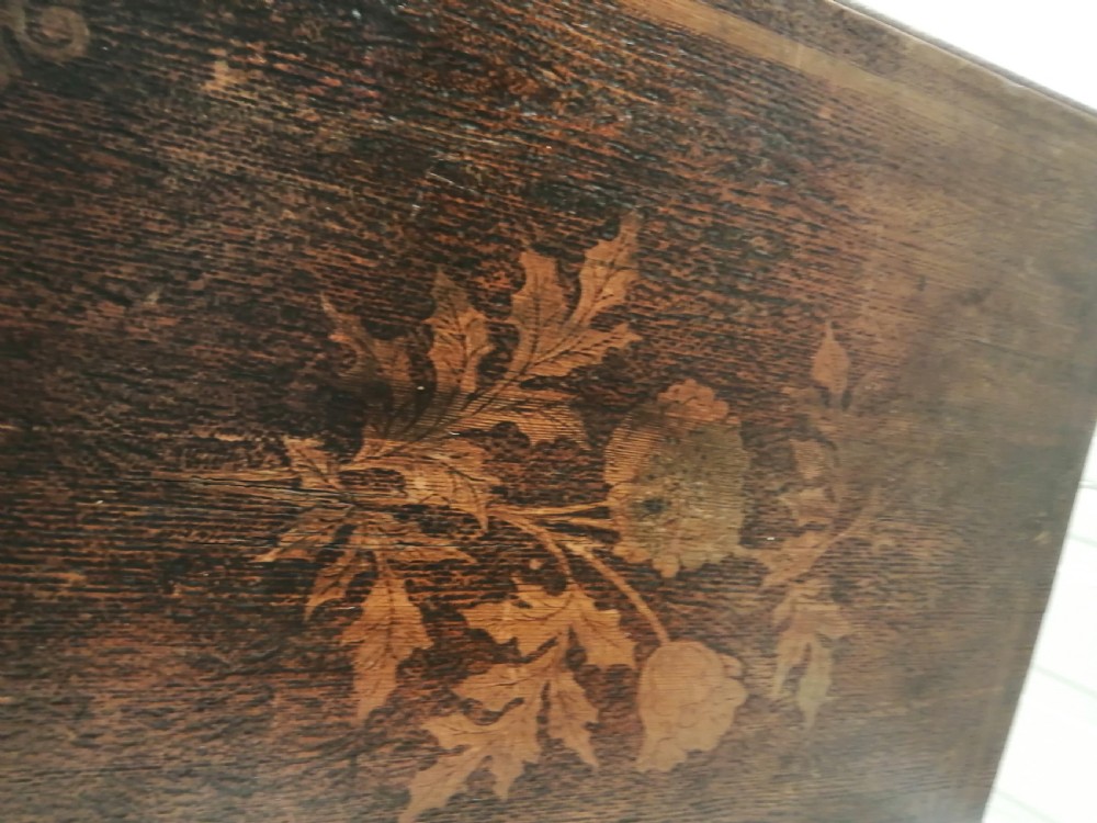 19c folk art pine table. View II