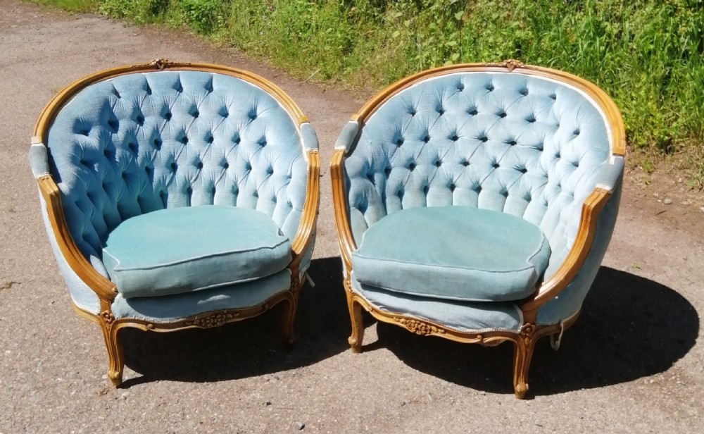 Antique Pair of  french armchairs, 