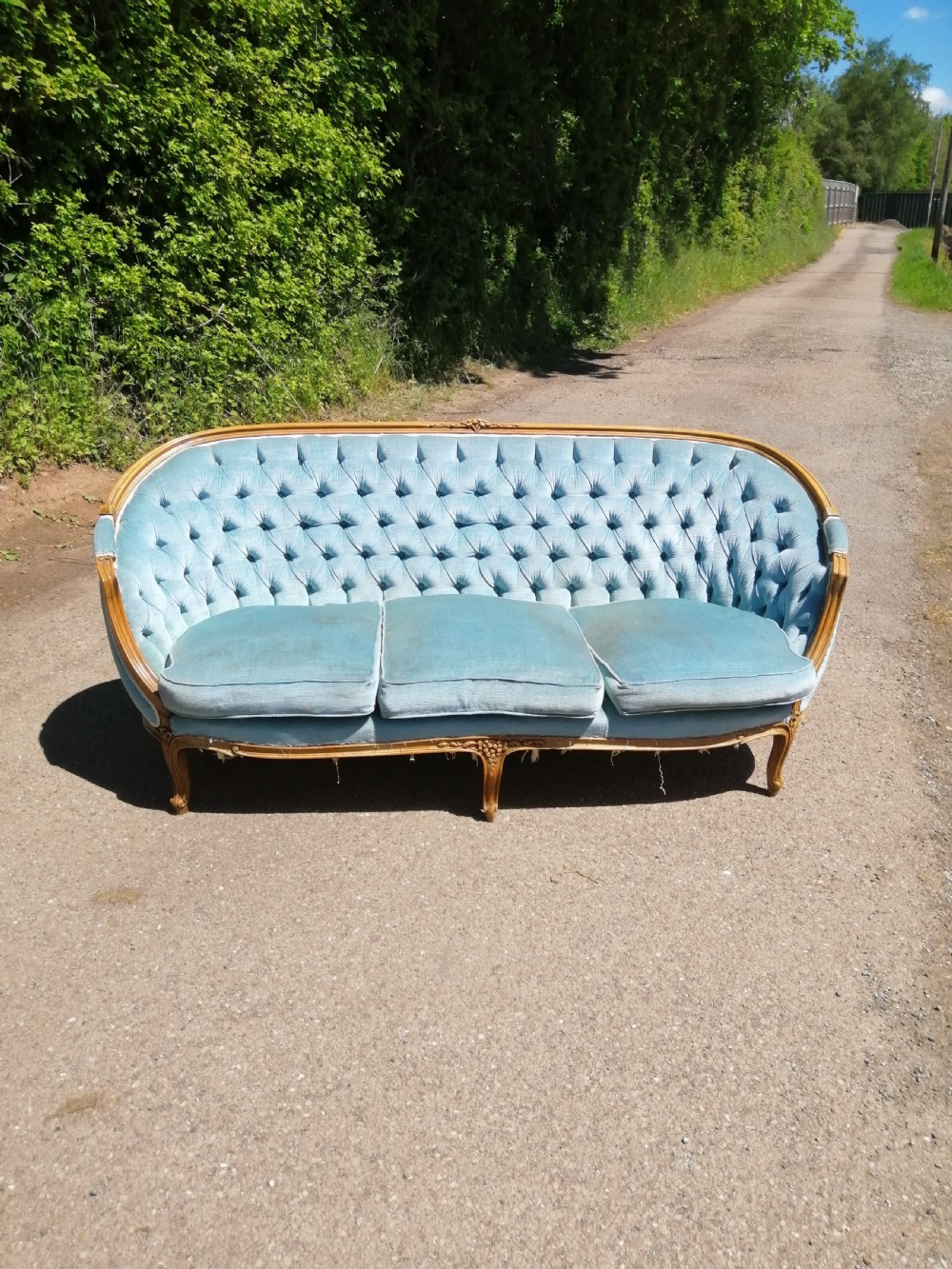 Antique French carved sofa 