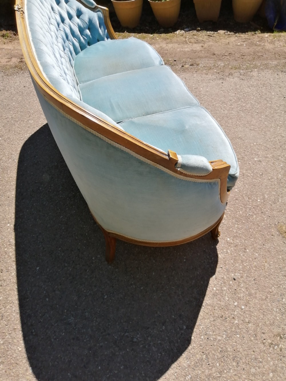 Antique French carved sofa  View II