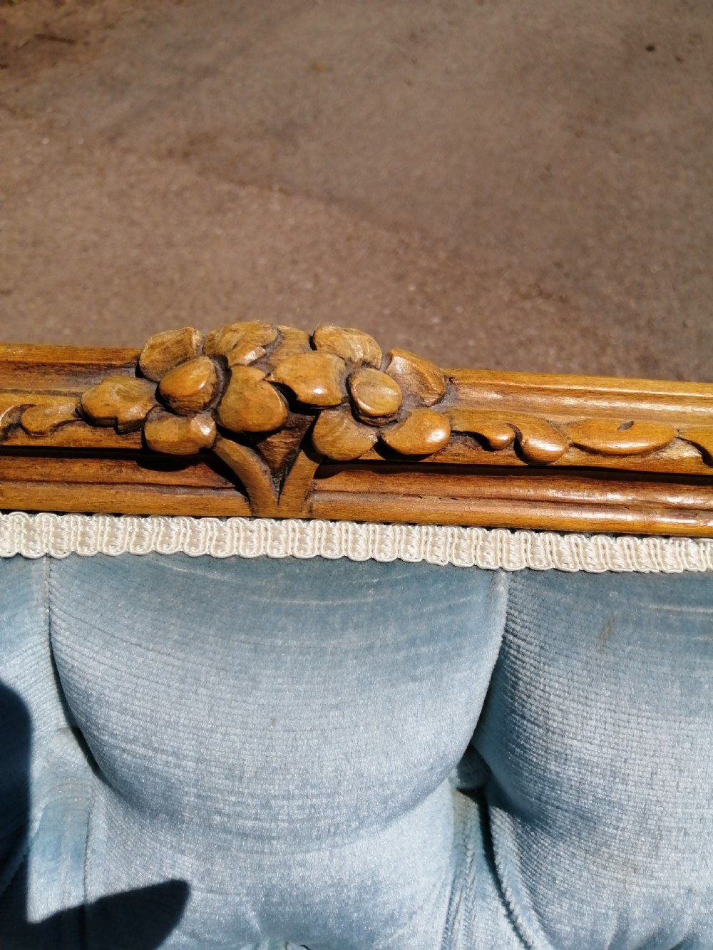 Antique French carved sofa  View III