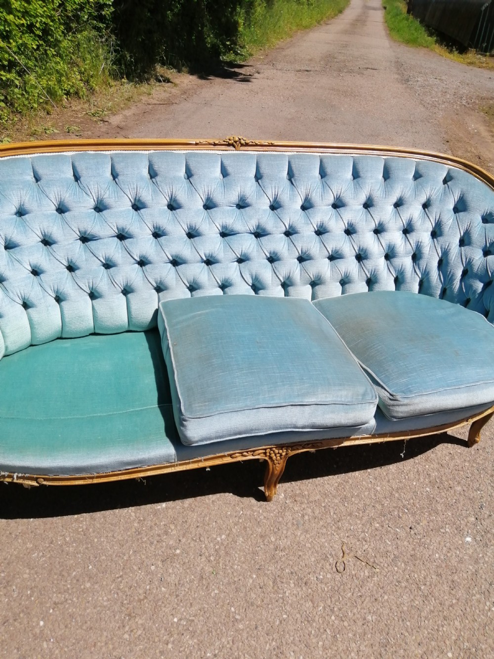 Antique French carved sofa  View V