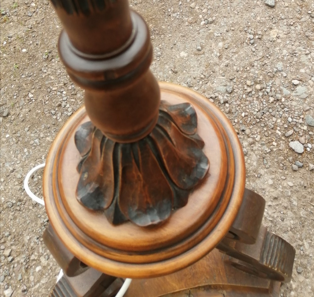  Antique Italian walnut standard lamp View III