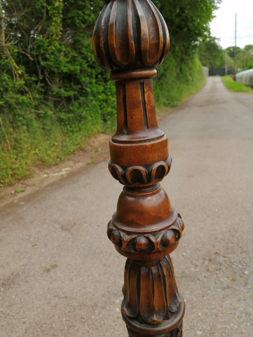  Antique Italian walnut standard lamp View IV
