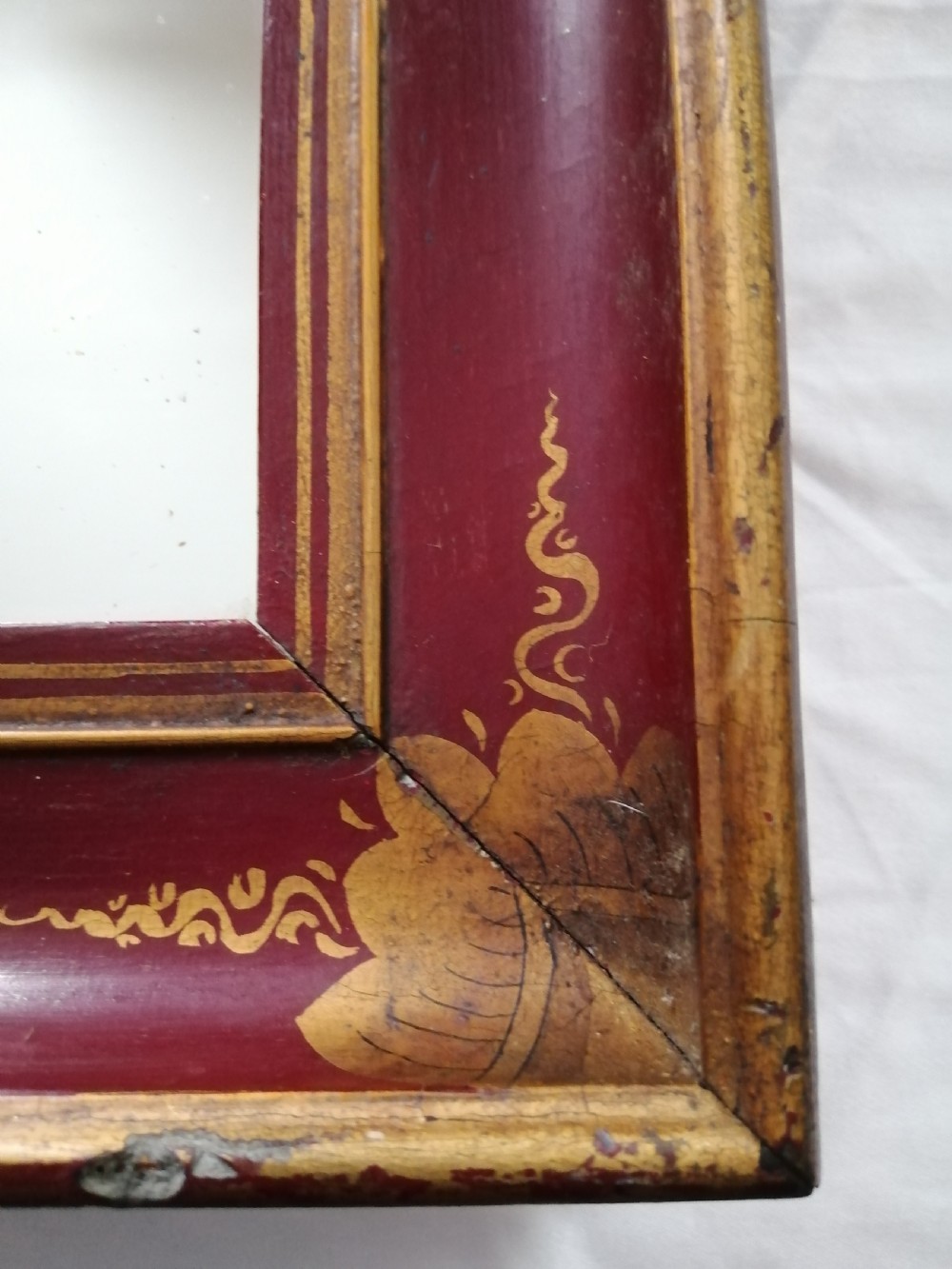 Antique chinoiserie mirror. View III