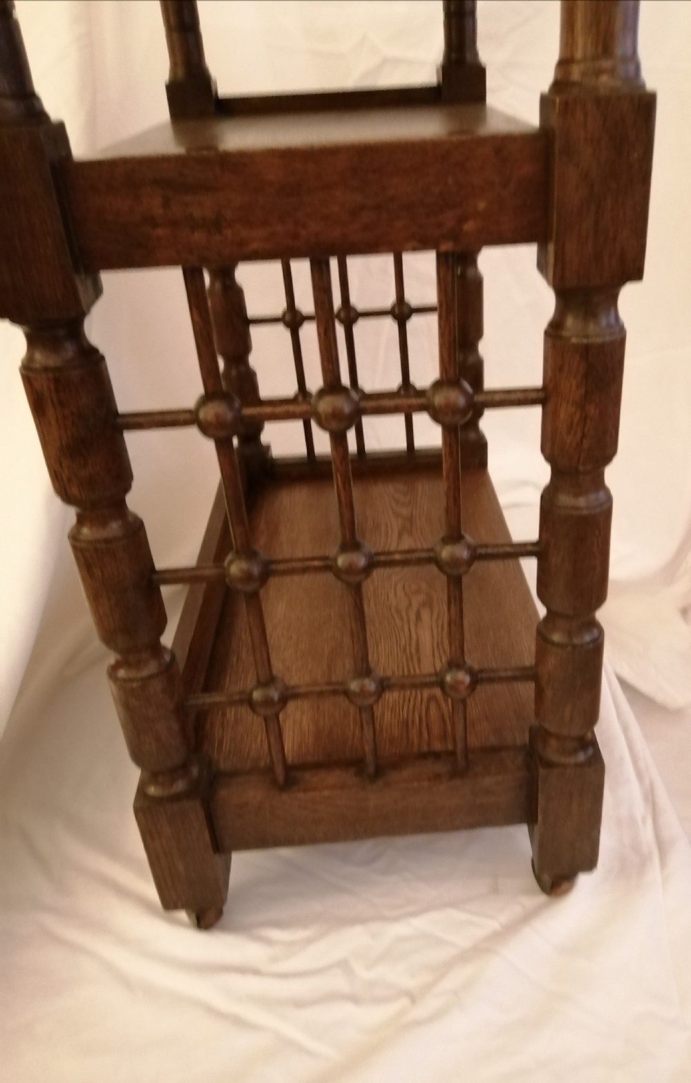 Liberty art's and crafts oak open bookcase View IV