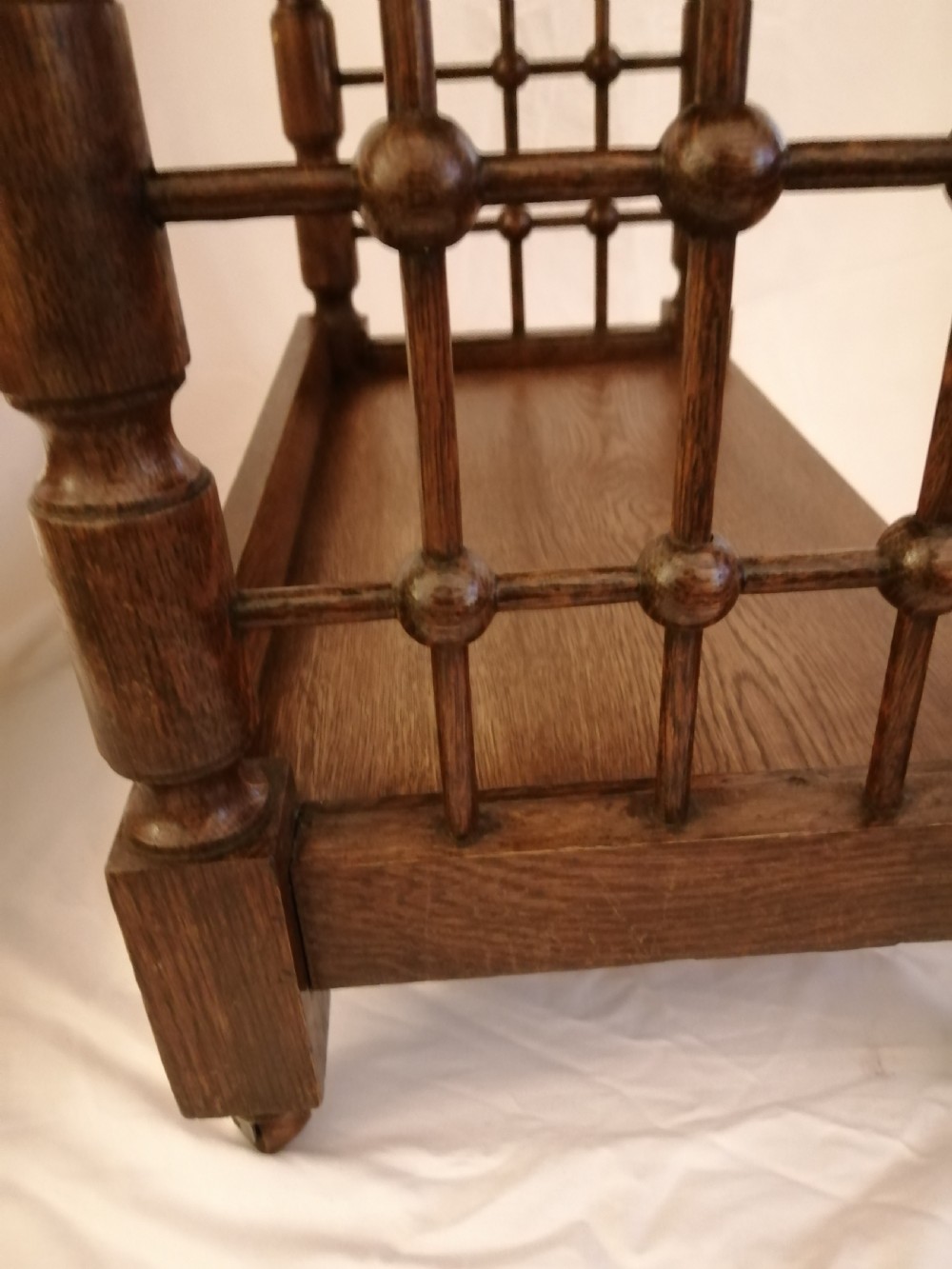 Liberty art's and crafts oak open bookcase View VII