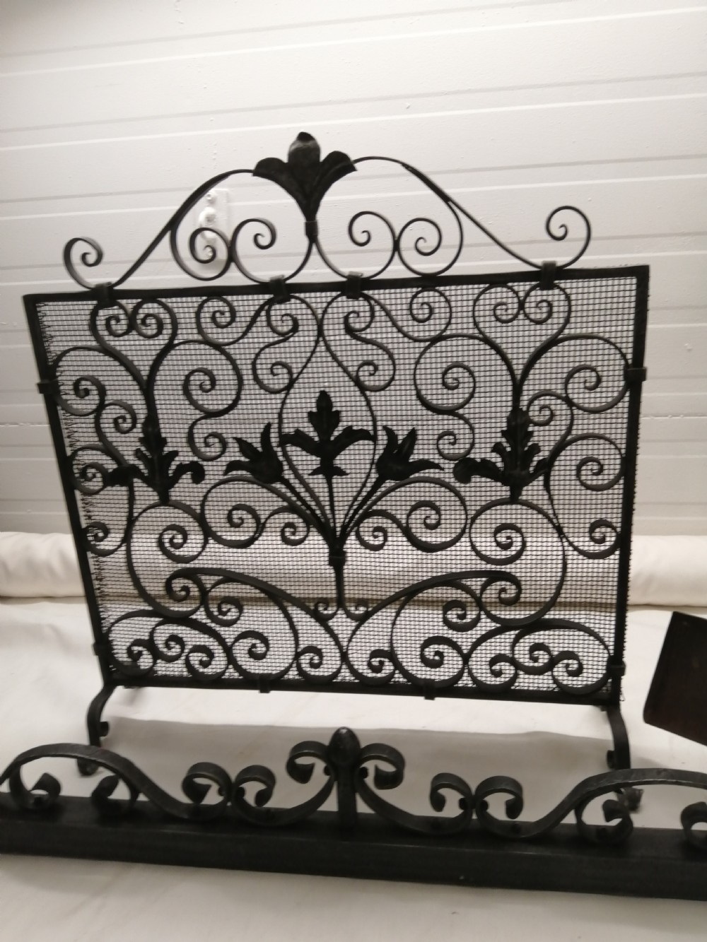 Antique blackened steel , complete fire set. View IV