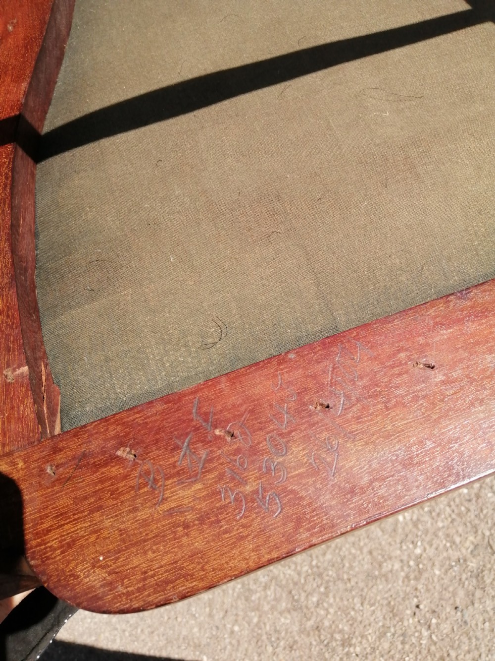 Arts and Crafts inlaid mahogany arm chair, possibly Scottish. View XIV