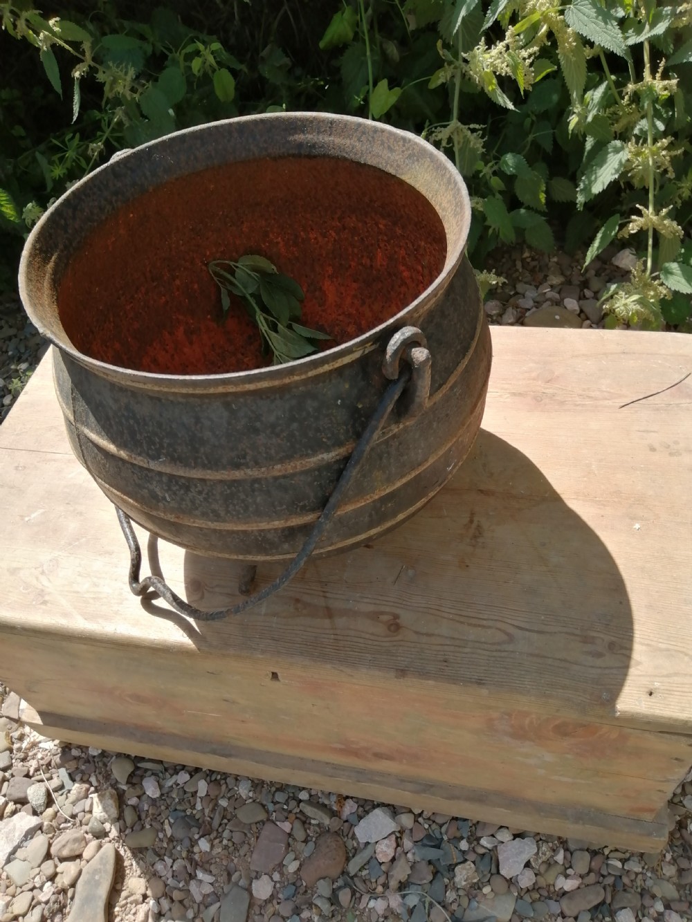 victorian cast iron cauldron View V