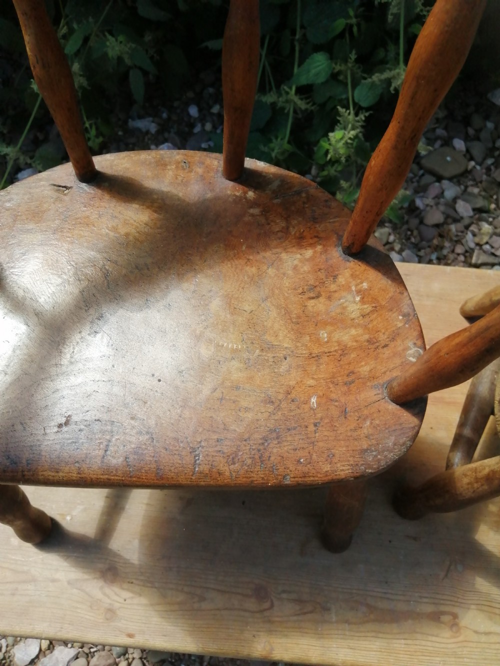 2 Antique elm childrens chairs. View IV