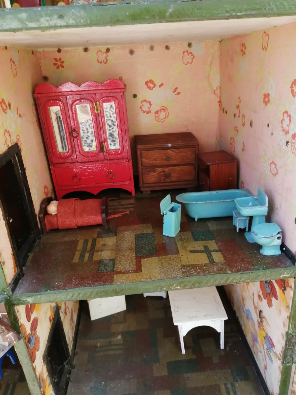Antique Dolls house and contents. View XIII