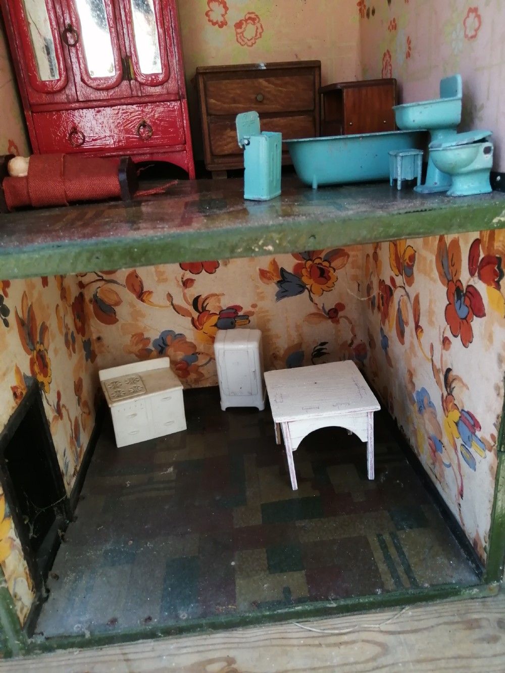 Antique Dolls house and contents. View XV