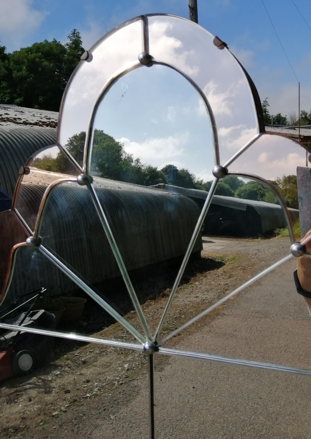 A fine 5ft art deco mirror. View II