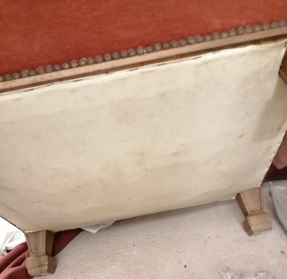 A Victorian, plush velvet club arm chair. View V