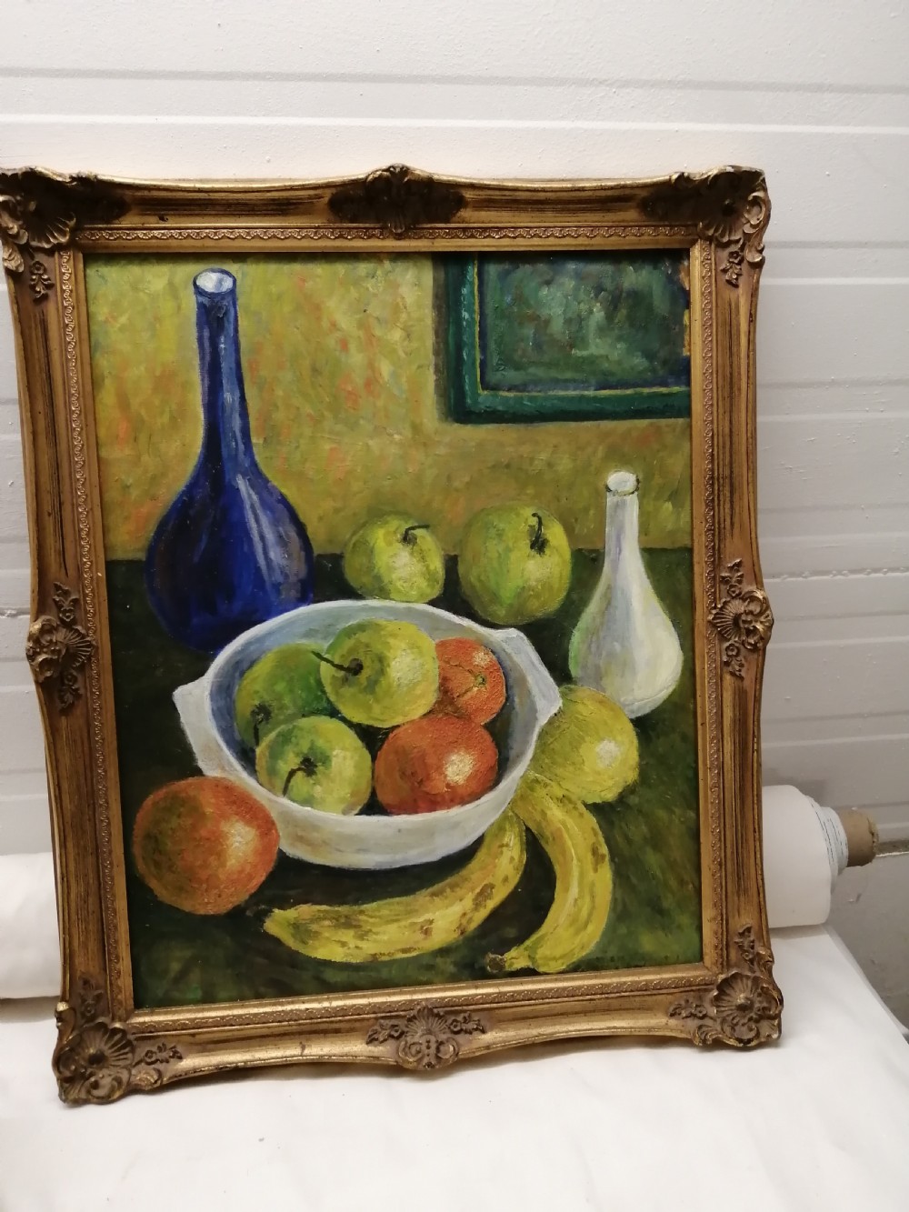 Oil on canvas, still life.