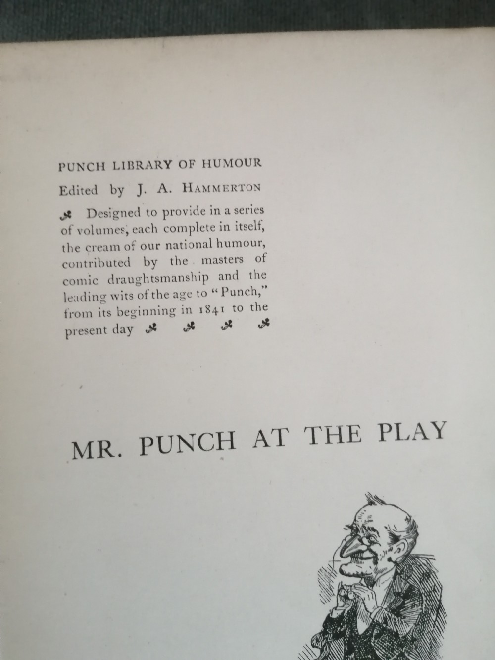 Art's and crafts book trough with original set of 25 Punch,books  View VIII