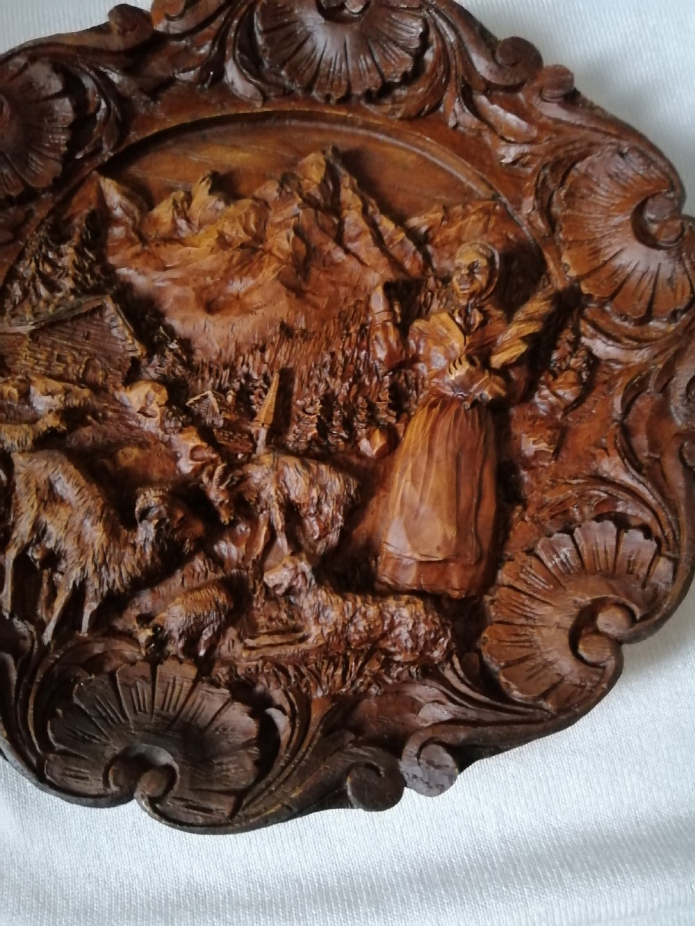 Antique Black Forest plaque. View II