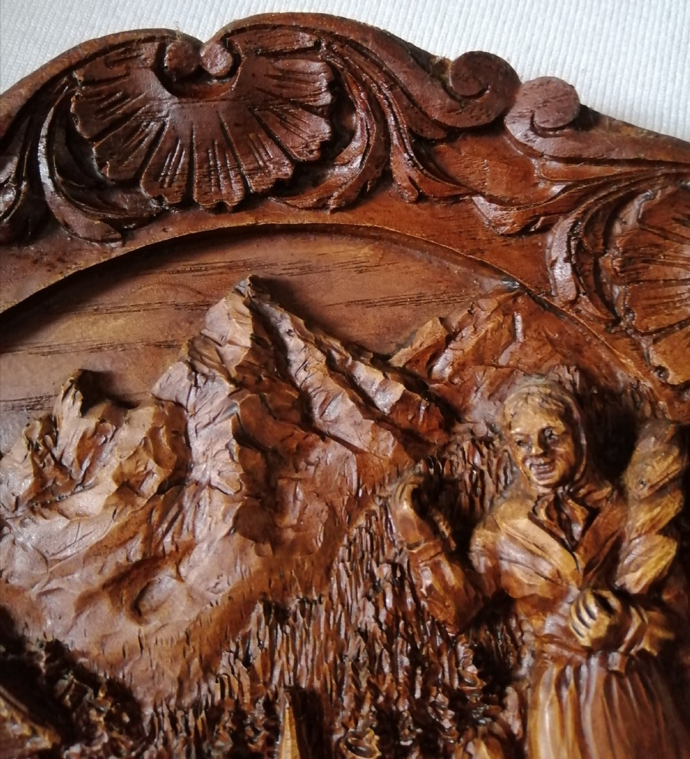 Antique Black Forest plaque. View IV