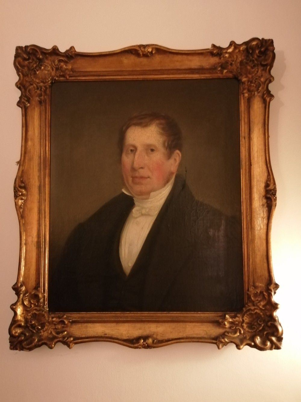 Handsome 19ç portrait in original frame. View VII
