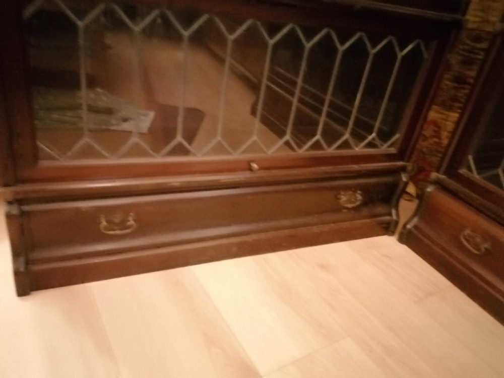 A pair of Edwardian mahogany Globe Wernicke's.  View VI
