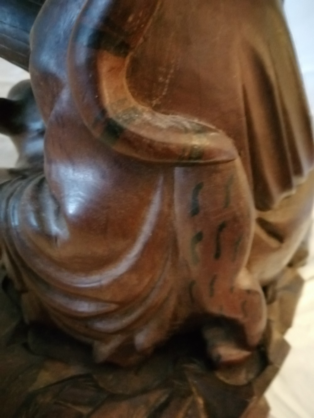 Impressive oriental hardwood lamp View IV