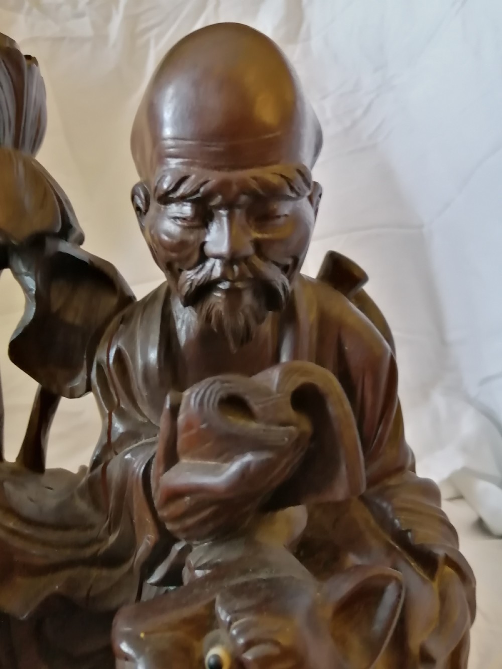 Impressive oriental hardwood lamp View XIV