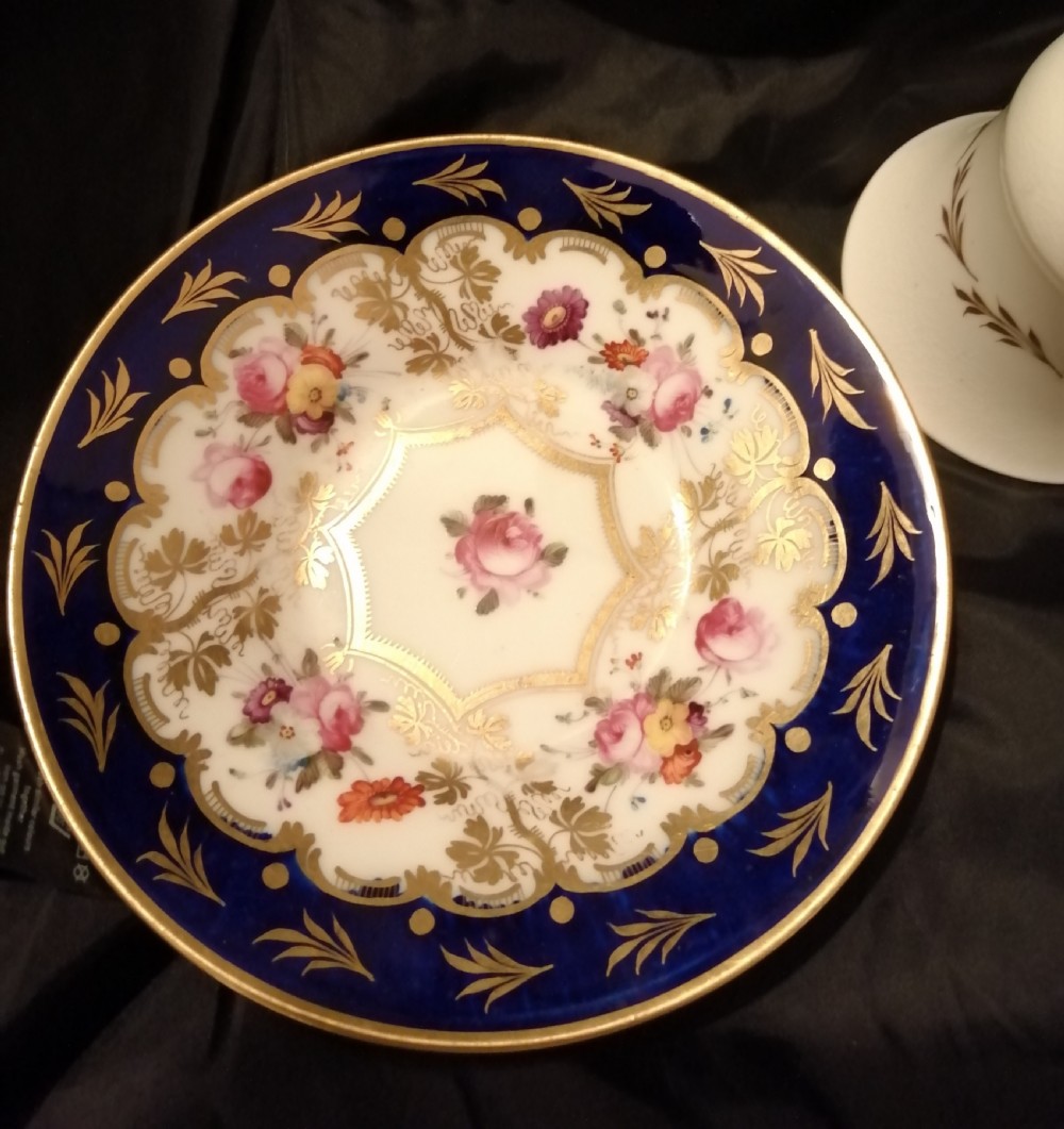 Antique cabinet set 2 cups 1 saucer.  View VII