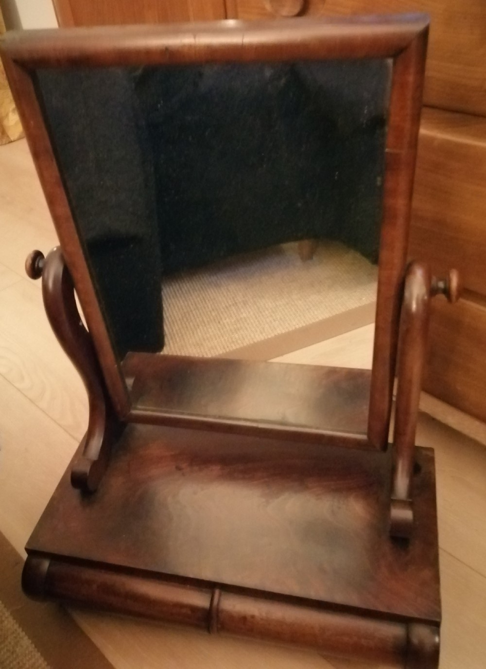  victorian swing mirror in mahogany. View VII