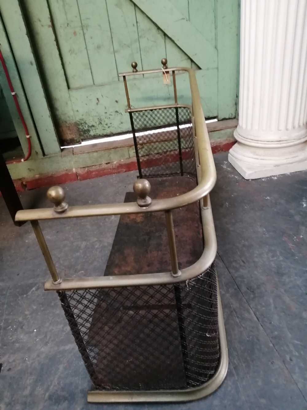 An attractive brass and mesh spark fender. View XIV
