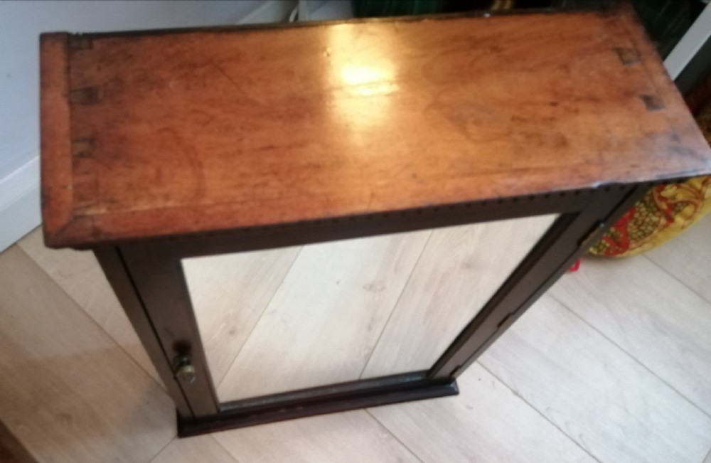 Antique wall cabinet , with mirror door  View IV