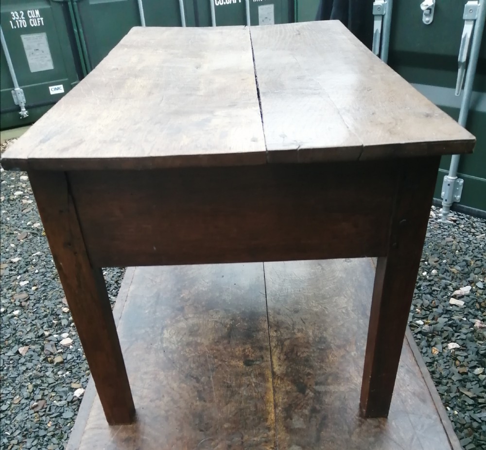 Georgian oak coffee table. View II