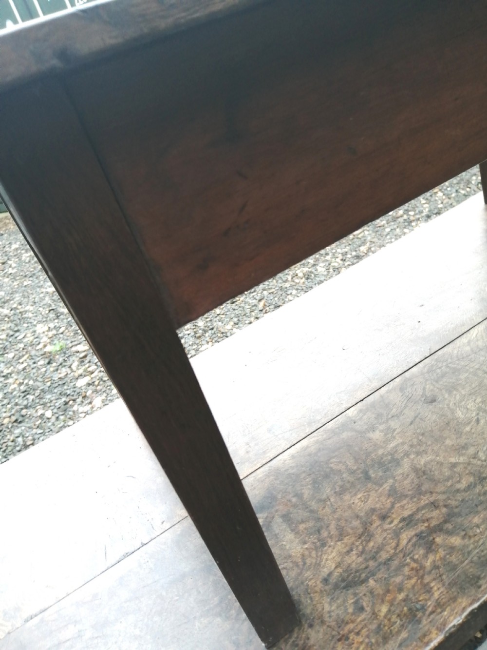 Georgian oak coffee table. View III