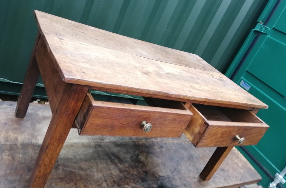 Georgian oak coffee table. View IV