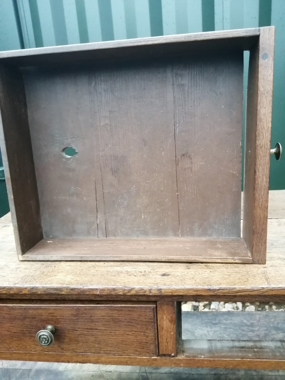 Georgian oak coffee table. View V