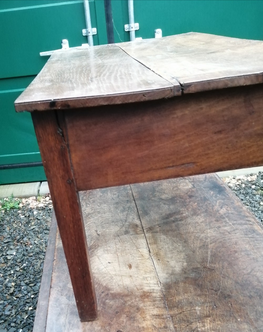 Georgian oak coffee table. View VI