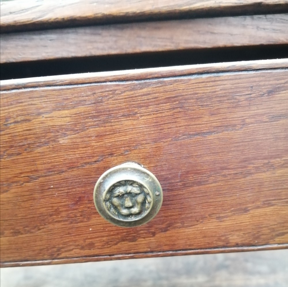 Georgian oak coffee table. View VIII