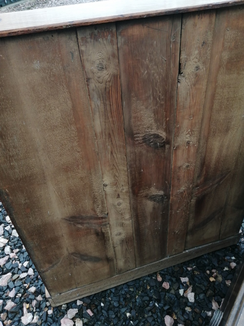 Victorian golden oak open bookcase. View II