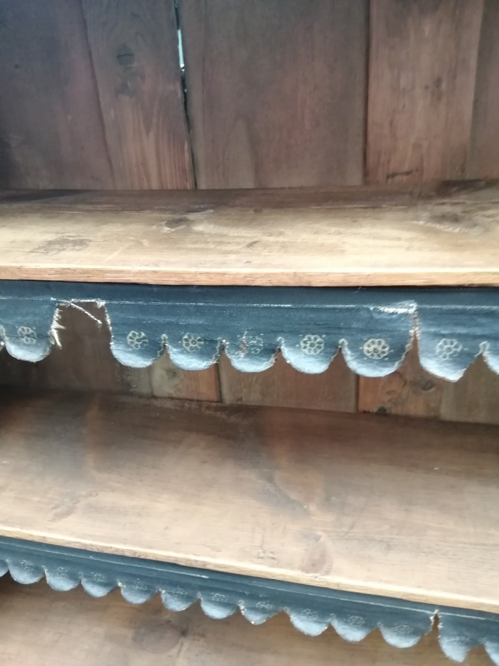 Victorian golden oak open bookcase. View IV