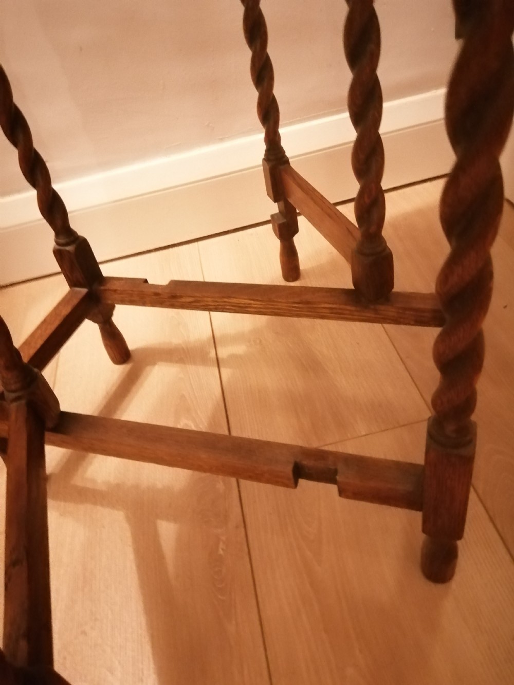 An antique golden oak 