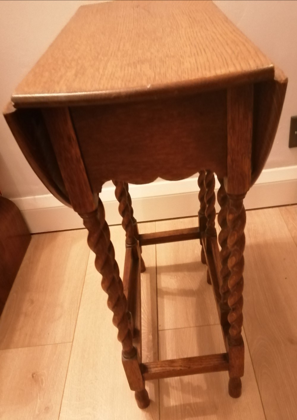 An antique golden oak 